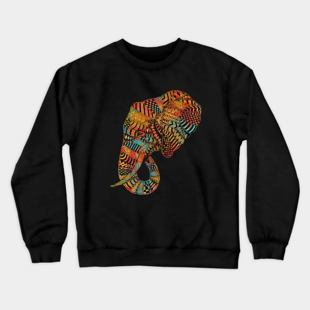 Elephant (Majestic) Crewneck Sweatshirt by normanduenas